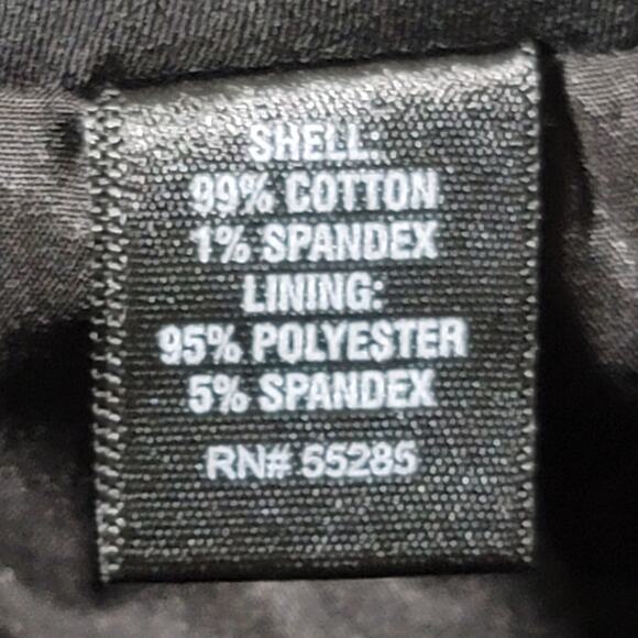 Express Black Flat Front Pencil Denim Skirt 8 Lightweight Side Zip Pull On - Picture 6 of 6